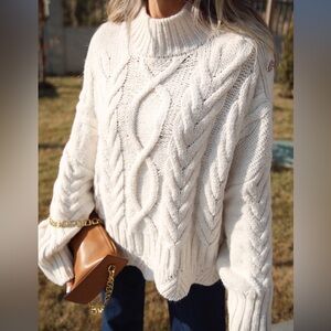 Zara *NWT* Cable Knit Sweater